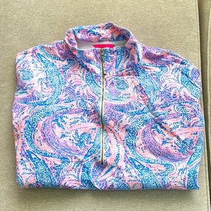 Lilly Pulitzer pull over- worn twice.
